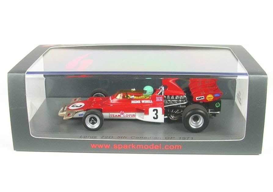 Amazon | ☆ スパーク 1/43 ロータス 72D 1971 F1 カナダGP #3 R